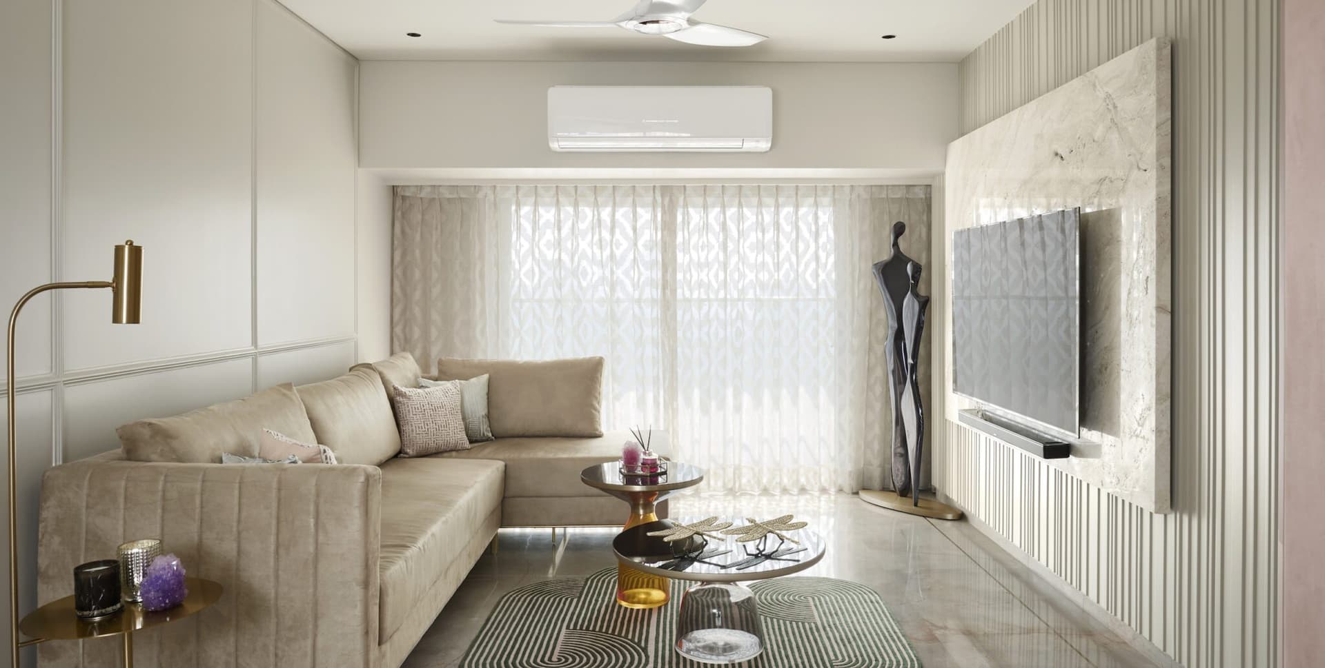 Minimalism meets luxury at this Mumbai home crafted by Crimzon Oak Design Studio — interior design by Crimzon Oak in Mumbai