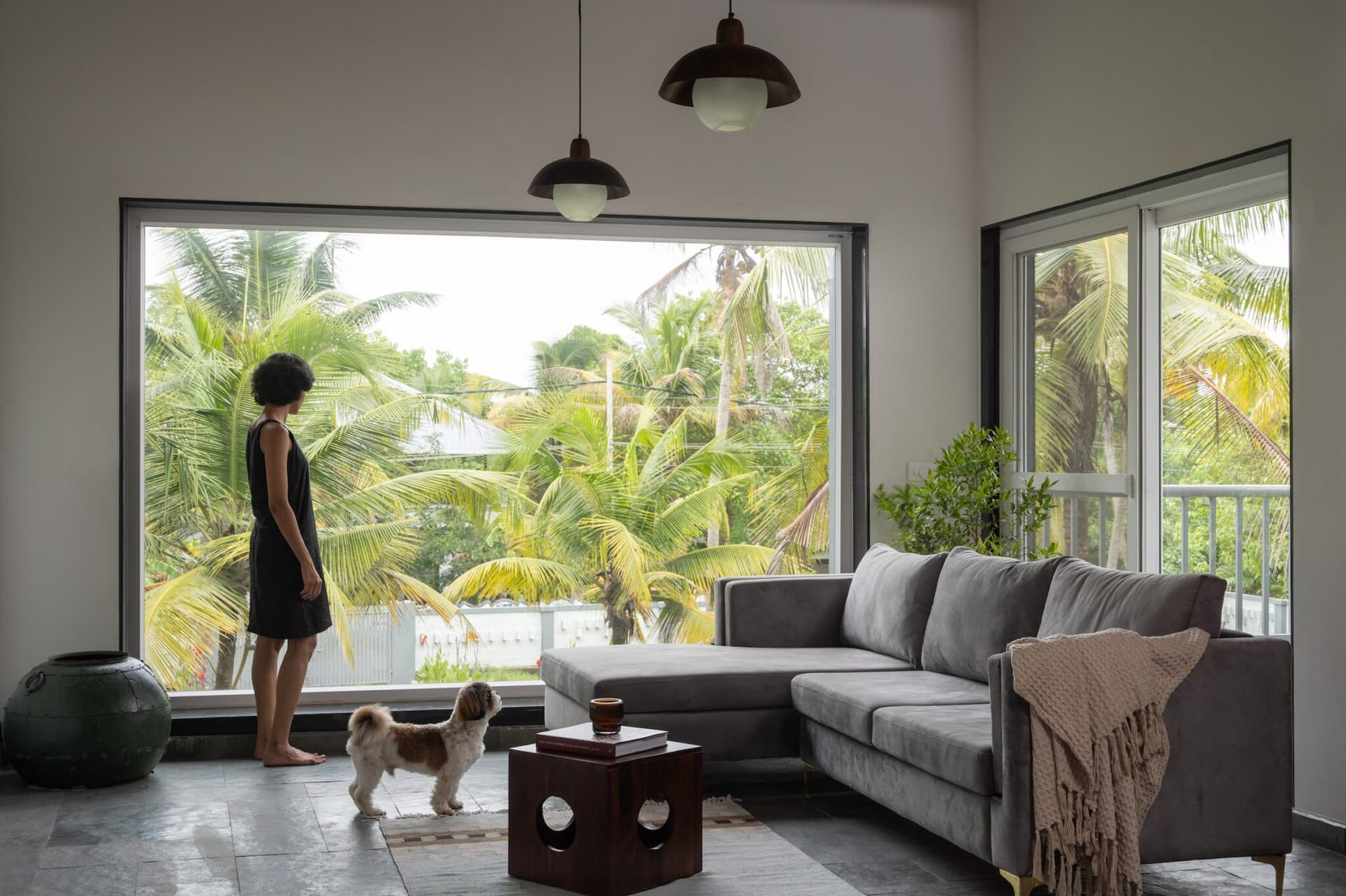Elevated Serenity: A Minimalist Beachfront Retreat by From Around Here — interior design by From Around Here in Kochi, Kerala