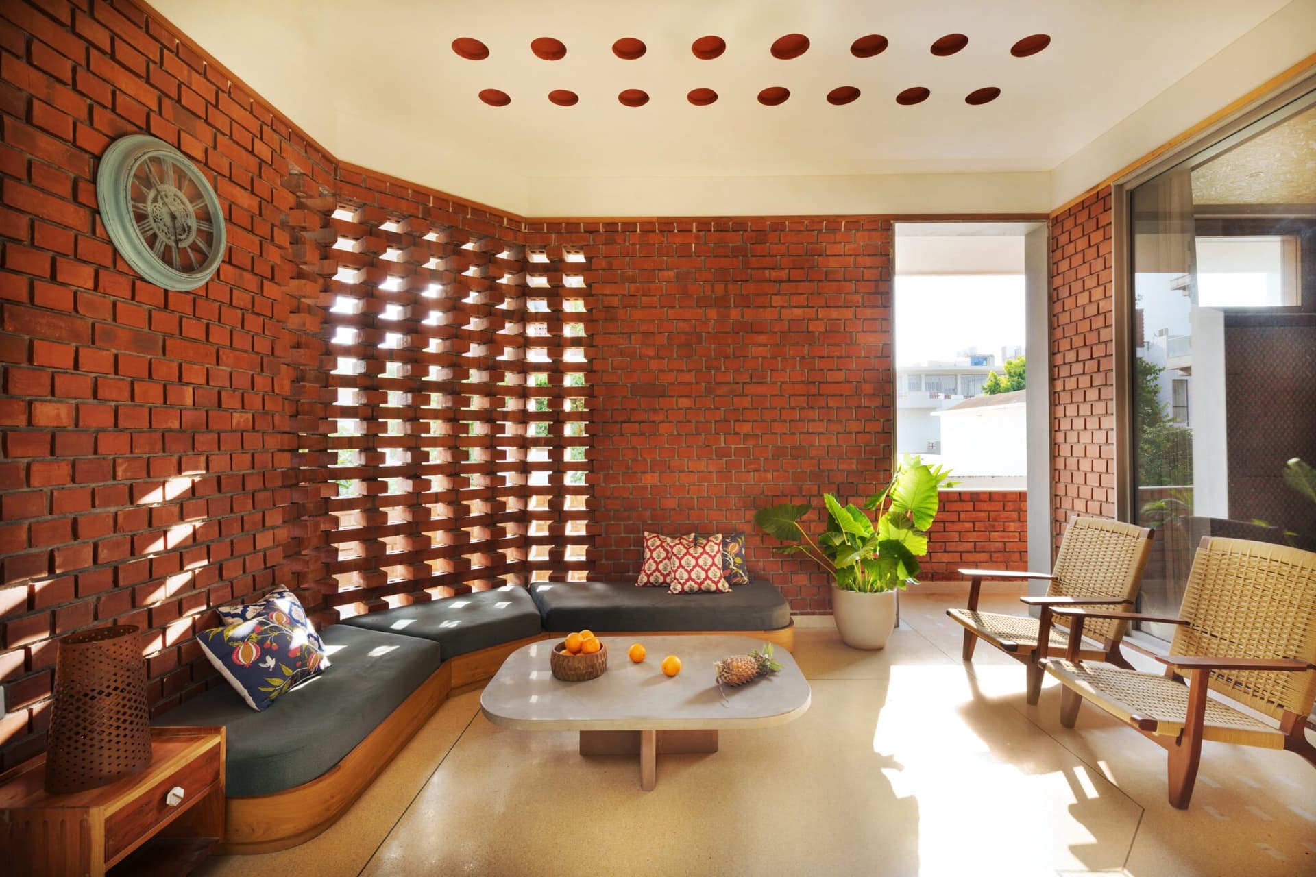 Saur: A Living Dialogue Between Brick, Bloom, and Belonging — interior design by featured studio in Jaipur, Rajasthan