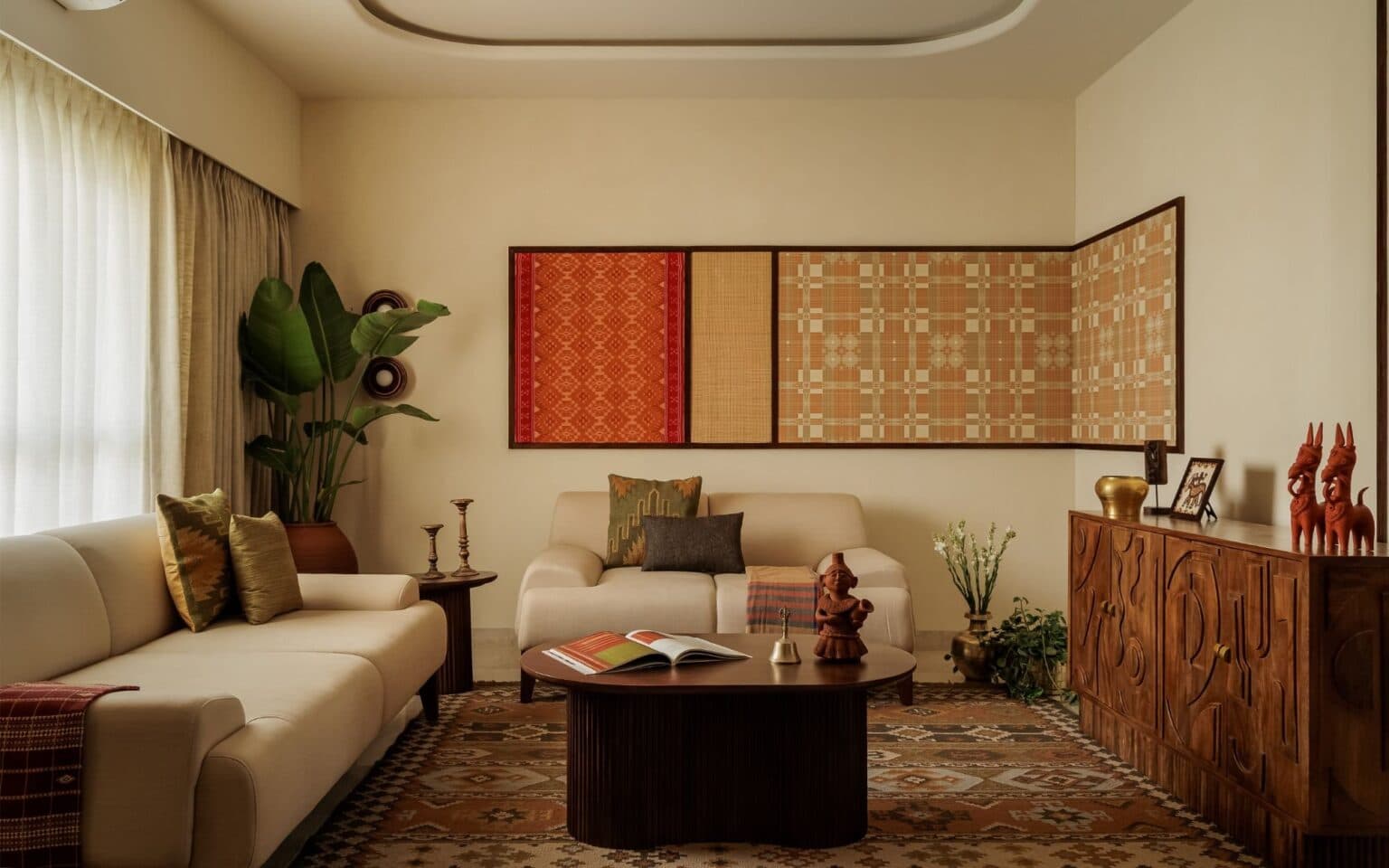 The Indian Chitra: A Bangalore Apartment Reimagined as a Living Gallery — Aantrik Interiors, Adarsh Sanctuary, Bangalore