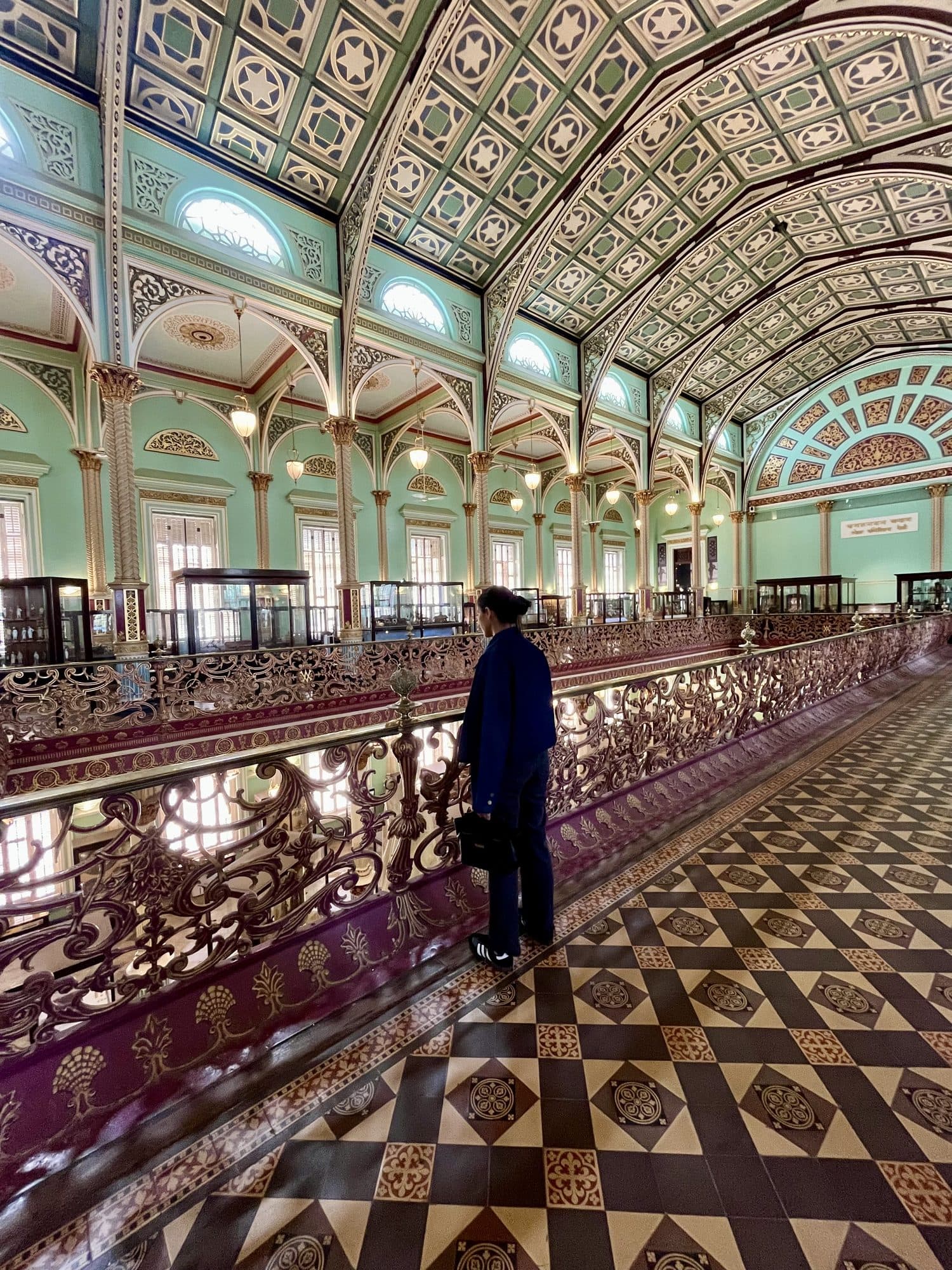 Aashni Kumar photographed at a museum in Mumbai — a quiet nod to a lifelong pull toward art and history