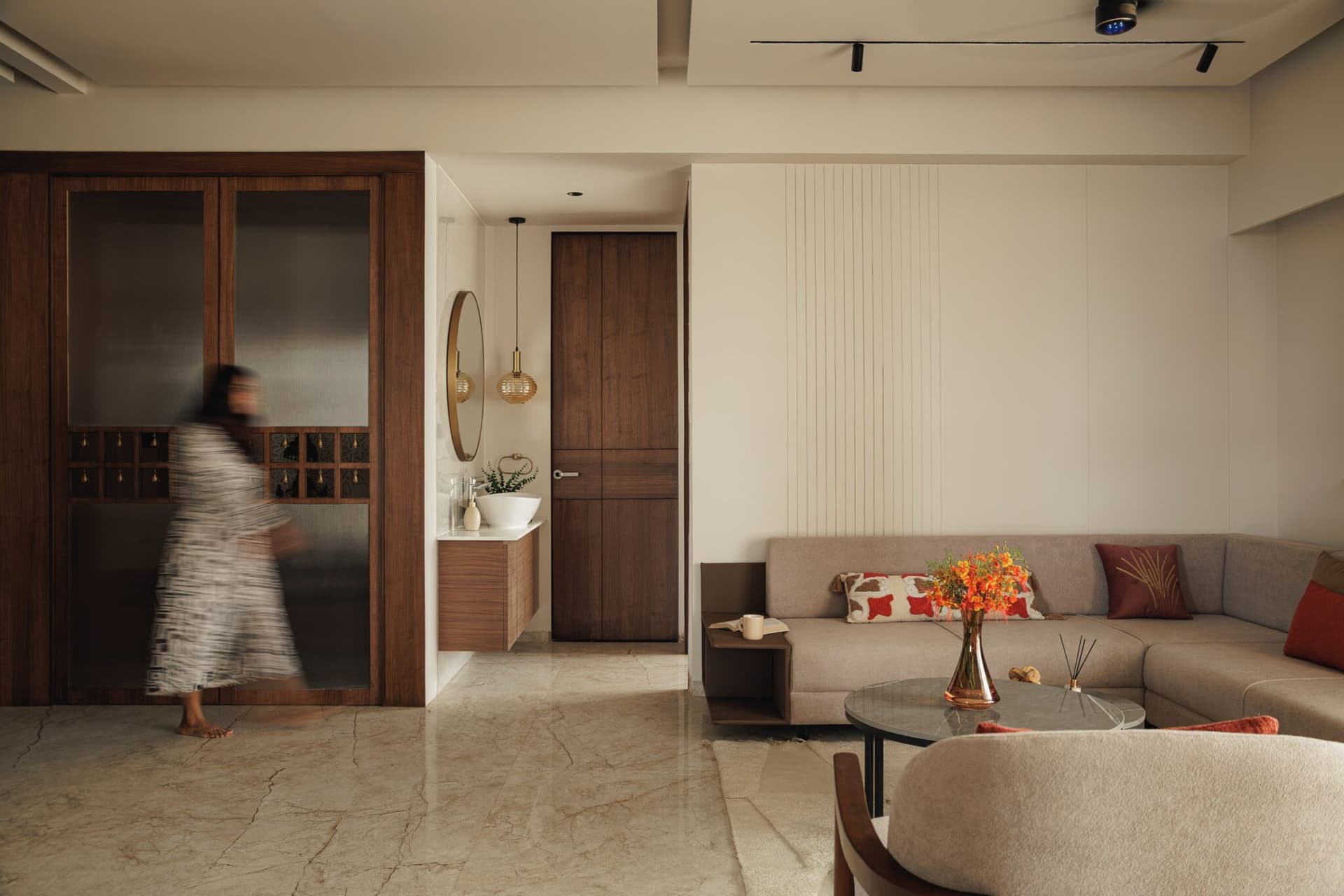 The Warm Abode: A Quiet Study in Warmth and Restraint, MK’s Atelier, Gandhinagar