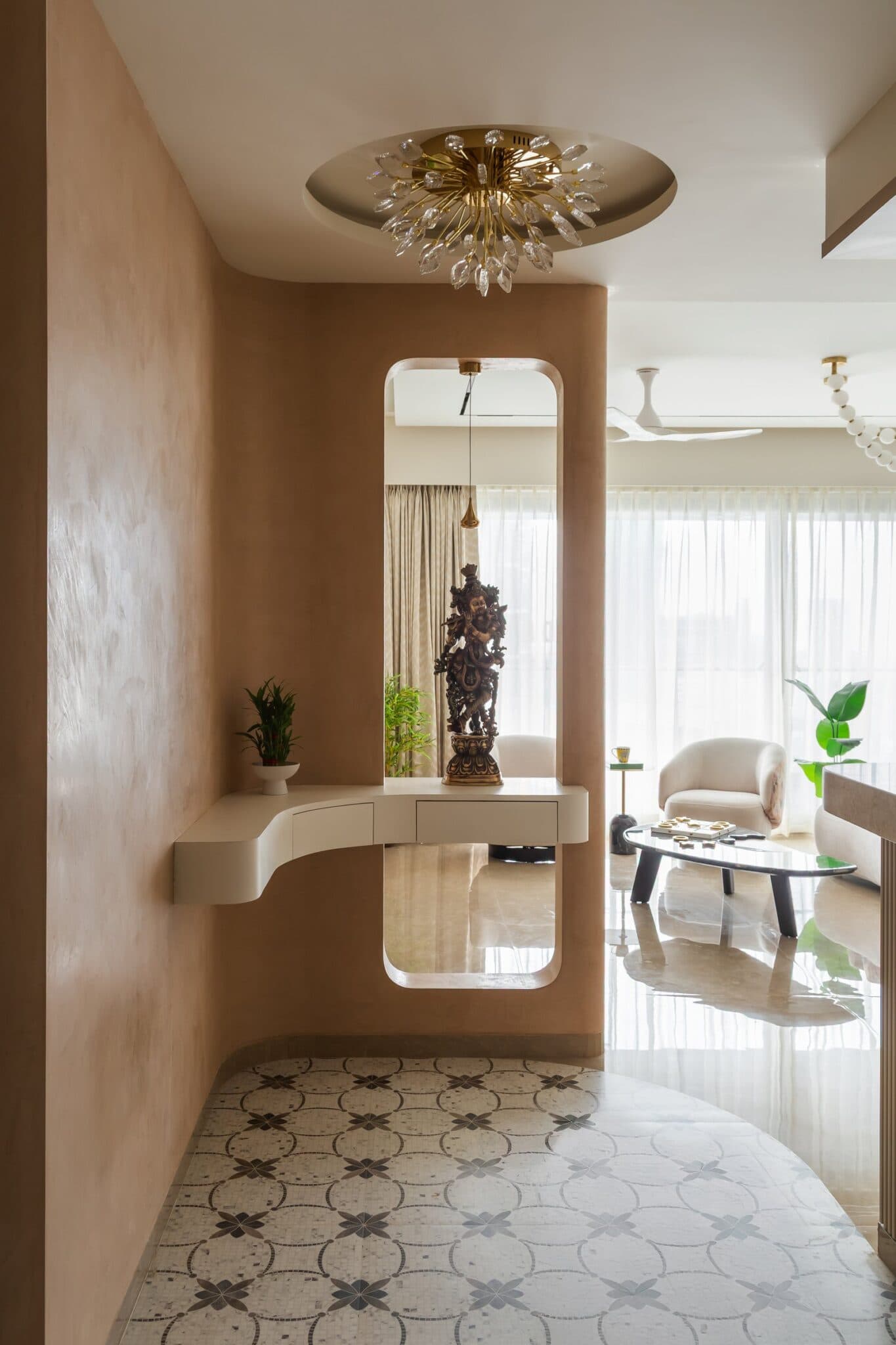 Muted Hearth: A Navi Mumbai Apartment Where Restraint Makes Room for Warmth, Arch+Space Collab (Spacevalue Architects + Archscape Design Architects), Sanpada, Navi Mumbai
