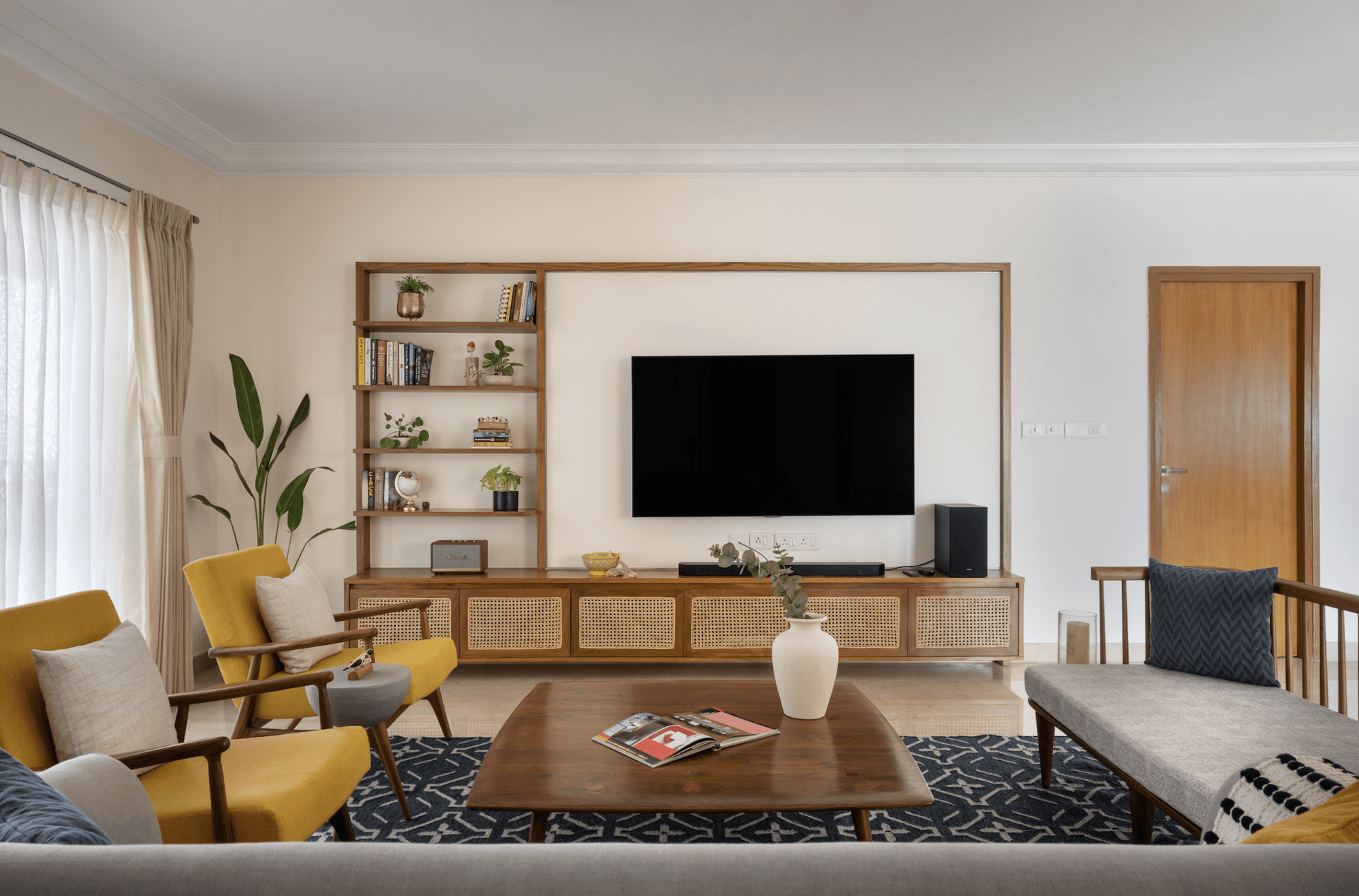 A Home That Resonates: A Beautiful Blend of Contemporary and Indian-Folksy Aesthetics for this Bangalore home by Simplécede Architect and Interiors — interior design by Simplécede Architect and Interiors in Bangalore