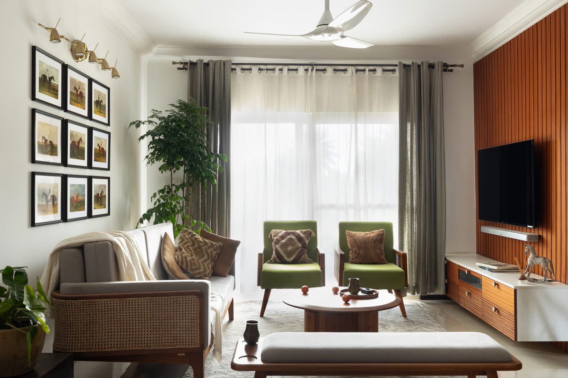 Ebony Residence | A Modern Colonial Home Shaped by Warmth and Restraint by Studio Aelux — Studio Aelux, Greenage Apartments, Bengaluru, India