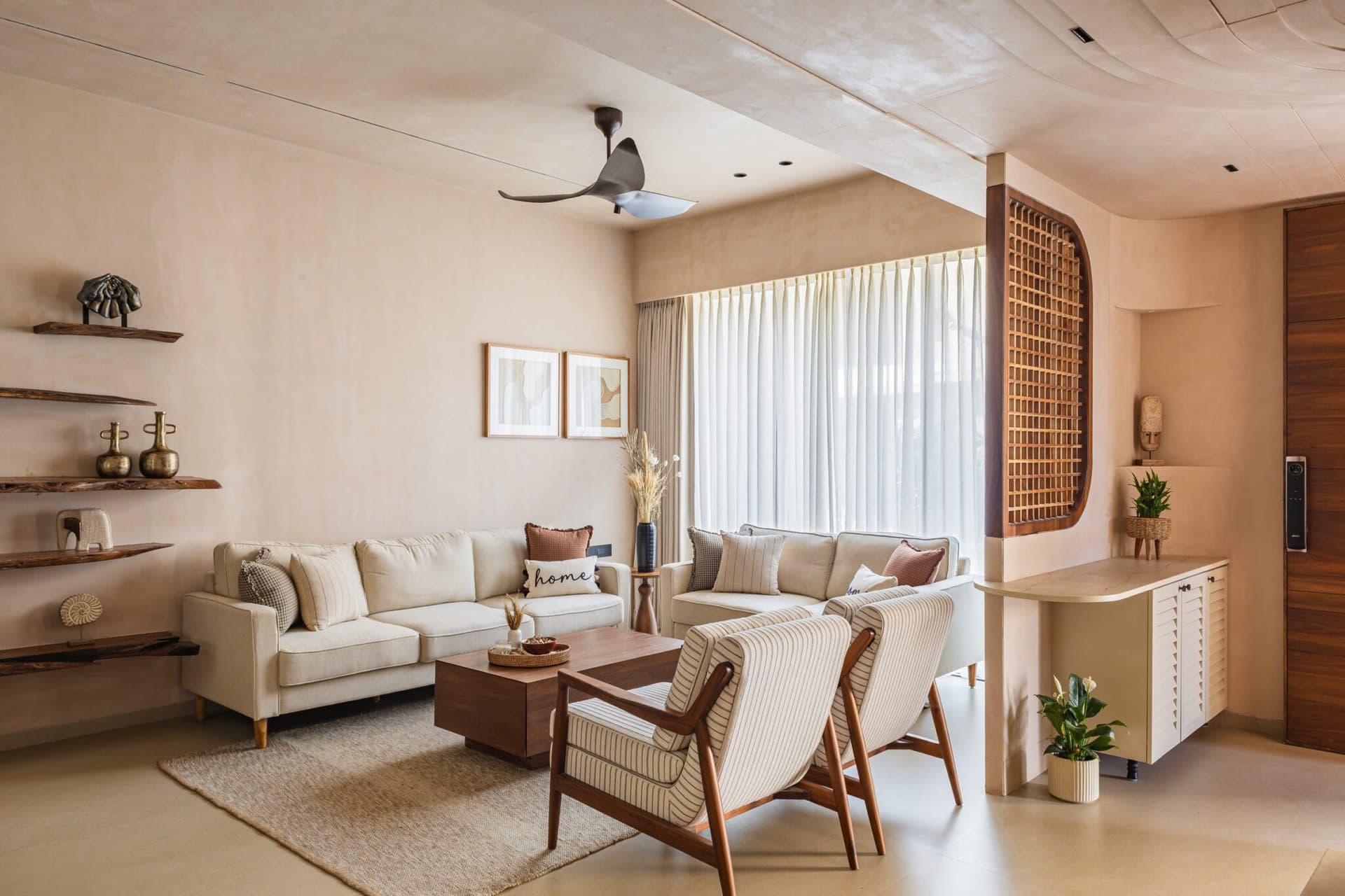Sukoon: A Vadodara Home Where Japandi Finds Its Indian Register — Shape My Space, Vadodara, Gujarat