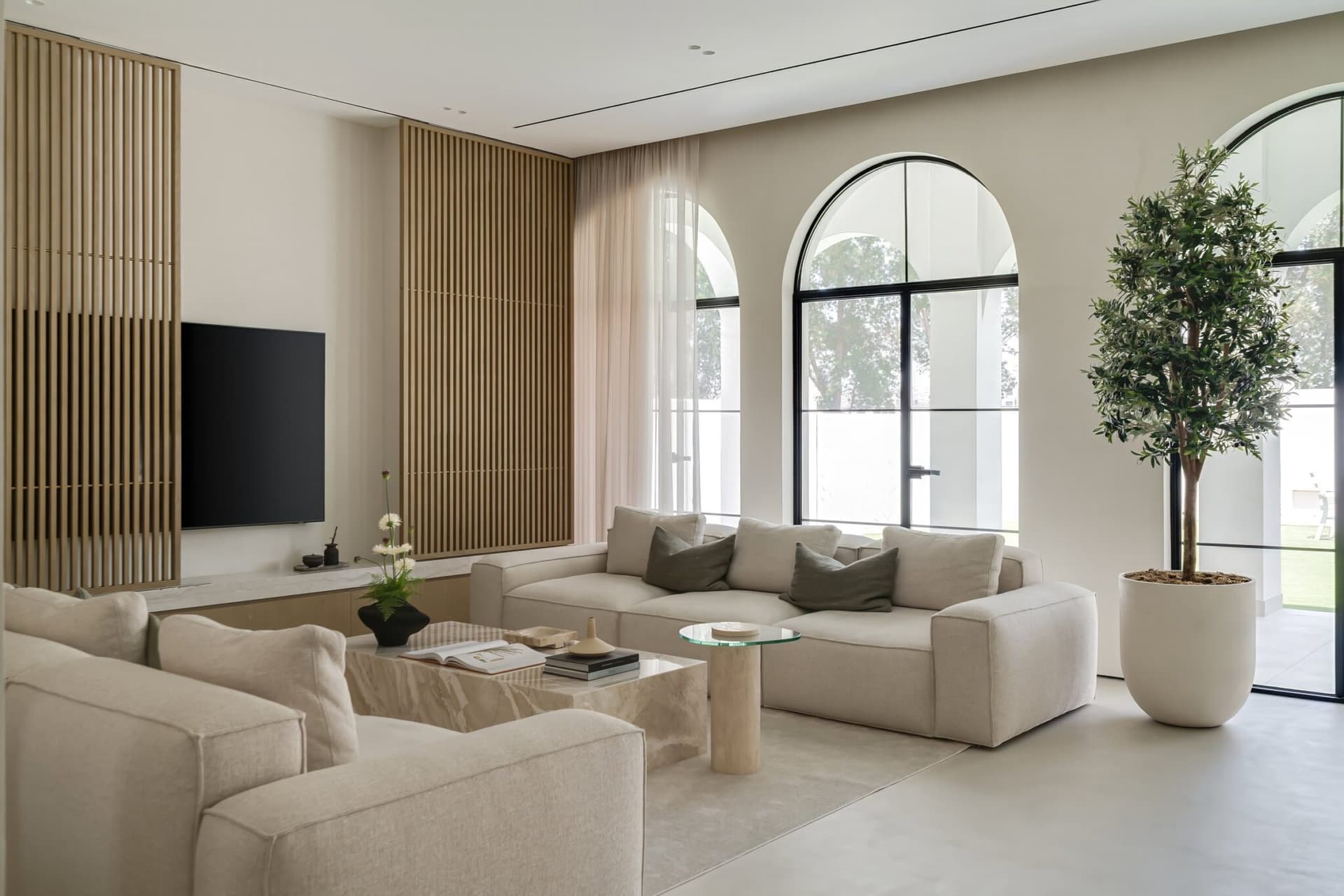 P&P Villa: A Dubai Residence Rebuilt Around Light, Air, and Arches — interior design by AHI Interiors in Dubai