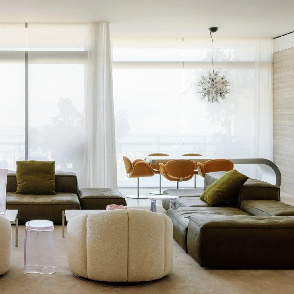 A Beirut Retreat Where Olive Green Settles Into the Horizon — ,