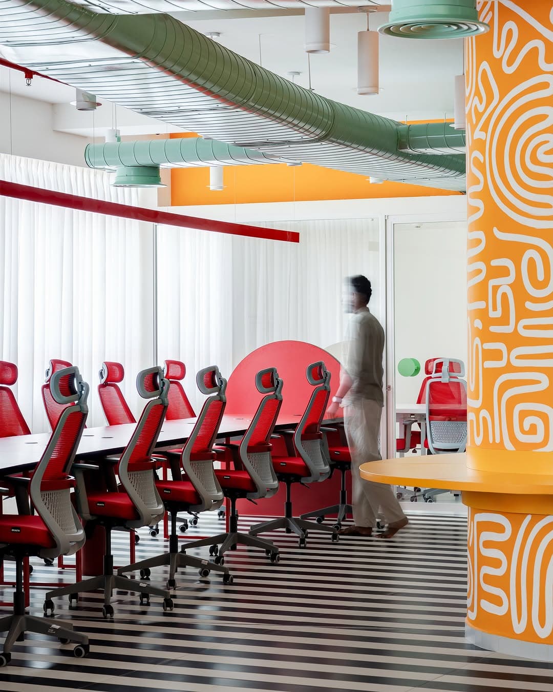 Designed by @behind_architecture in Kochi, Workspot Cowork reimagines the contemporary workplace as a vibrant environmen…